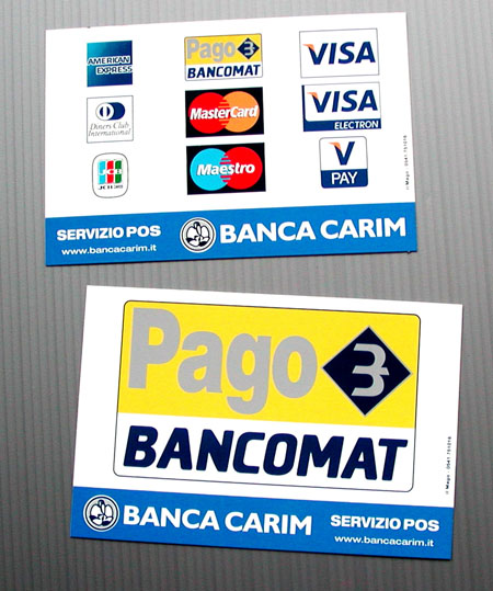 Vetrofanie per BANCHE - Clicca l'immagine per chiudere